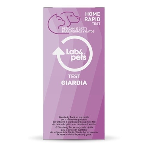 Teste rápido de giárdia Lab4pets para cães e gatos.