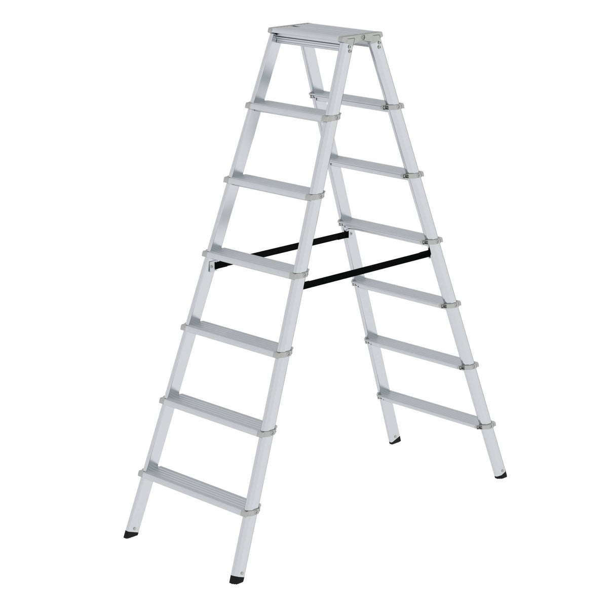 PROREGAL ML Trapladder, dubbelzijdig toegankelijk, 2 x 7 treden
