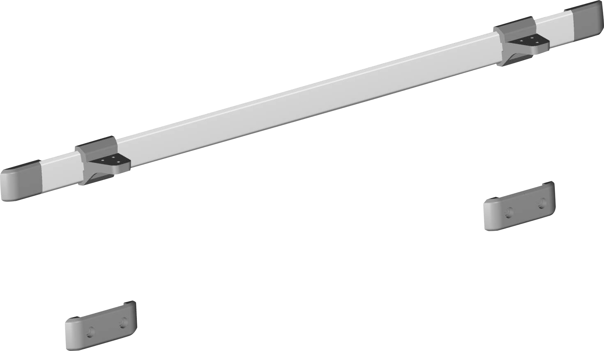 Knorz Tischhalteprofil Alu schwarz 950 kpl