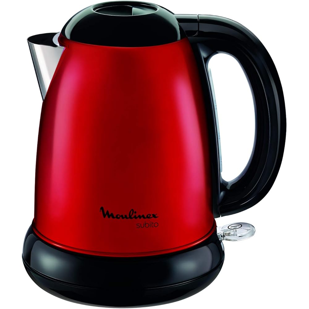 Moulinex LT260D11 Grille-Pain Toaster Subito 2 Fentes Décongélation Réchauffage Thermostat Réglable Rouge Inox 850W + BY540510 Bouilloire Électrique sans Fil Subito Rouge Inox 1,7 L 2400W : Cuisine et Maison