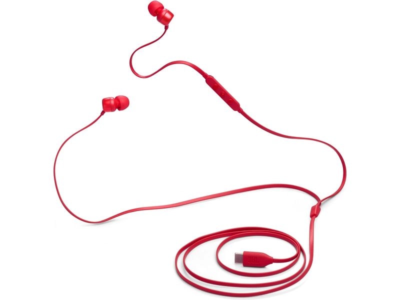 JBL In-Ear-Kopfhörer Tune 310C USB Rot Kabelgebundener Hi-Res In-Ear-Kopfhörer
