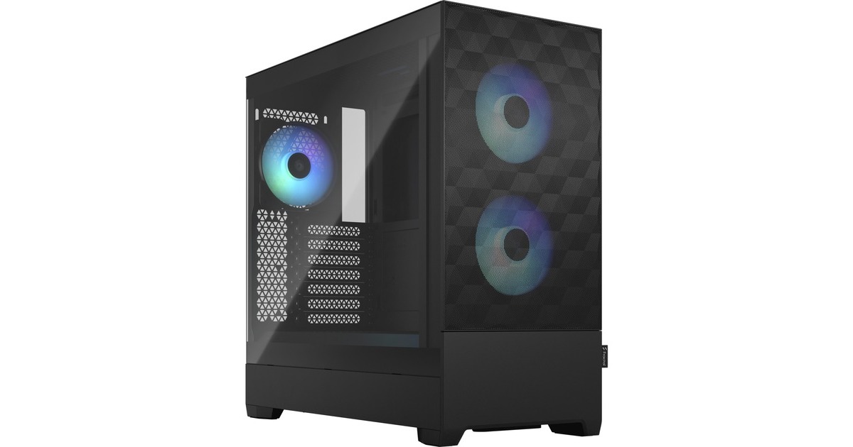 Fractal DesignPop Air RGB midi tower behuizing  (Zwart | 2x USB-A | RGB | Tempered Glass)