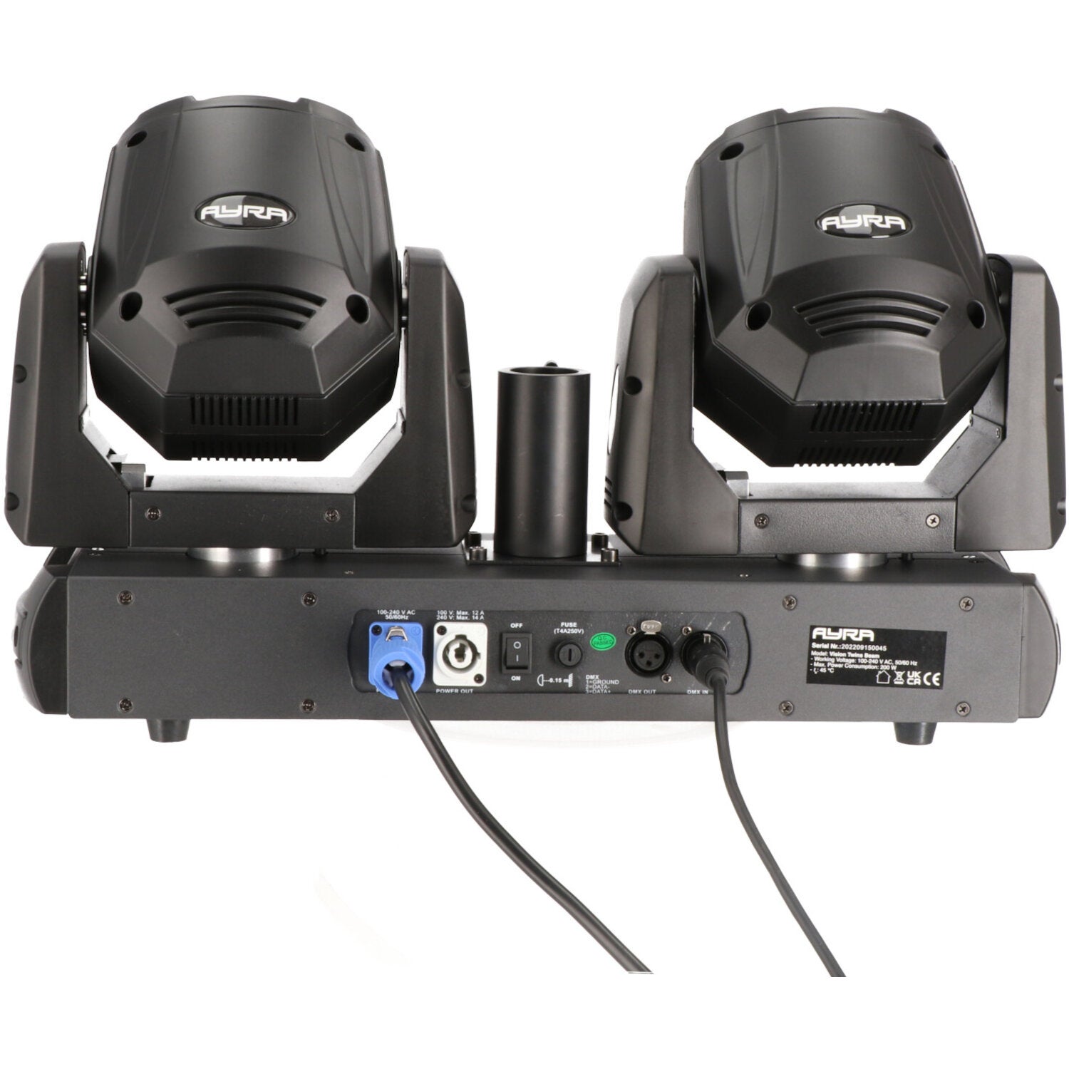 Ayra Vision Twins Beam LED movinghead set inclusief flightcase