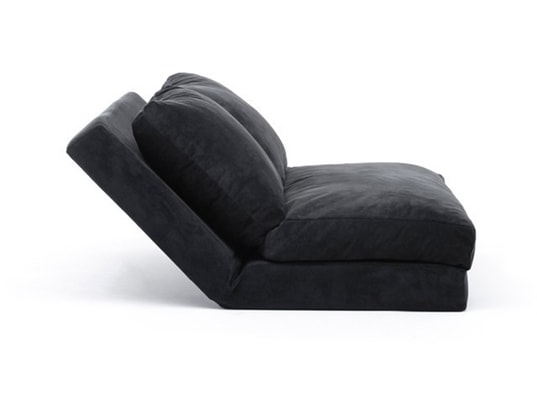 CONCEPT1 - Canapé lit Taida 2 places noir 120 x 68 x h62