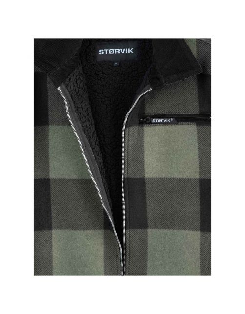 Storvik Thermovest London Groen&Zwart - Werkkleding