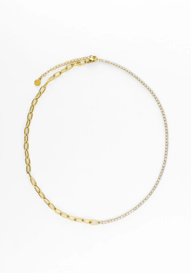 NOTRE-V gouden notre-v ketting omfw22-019