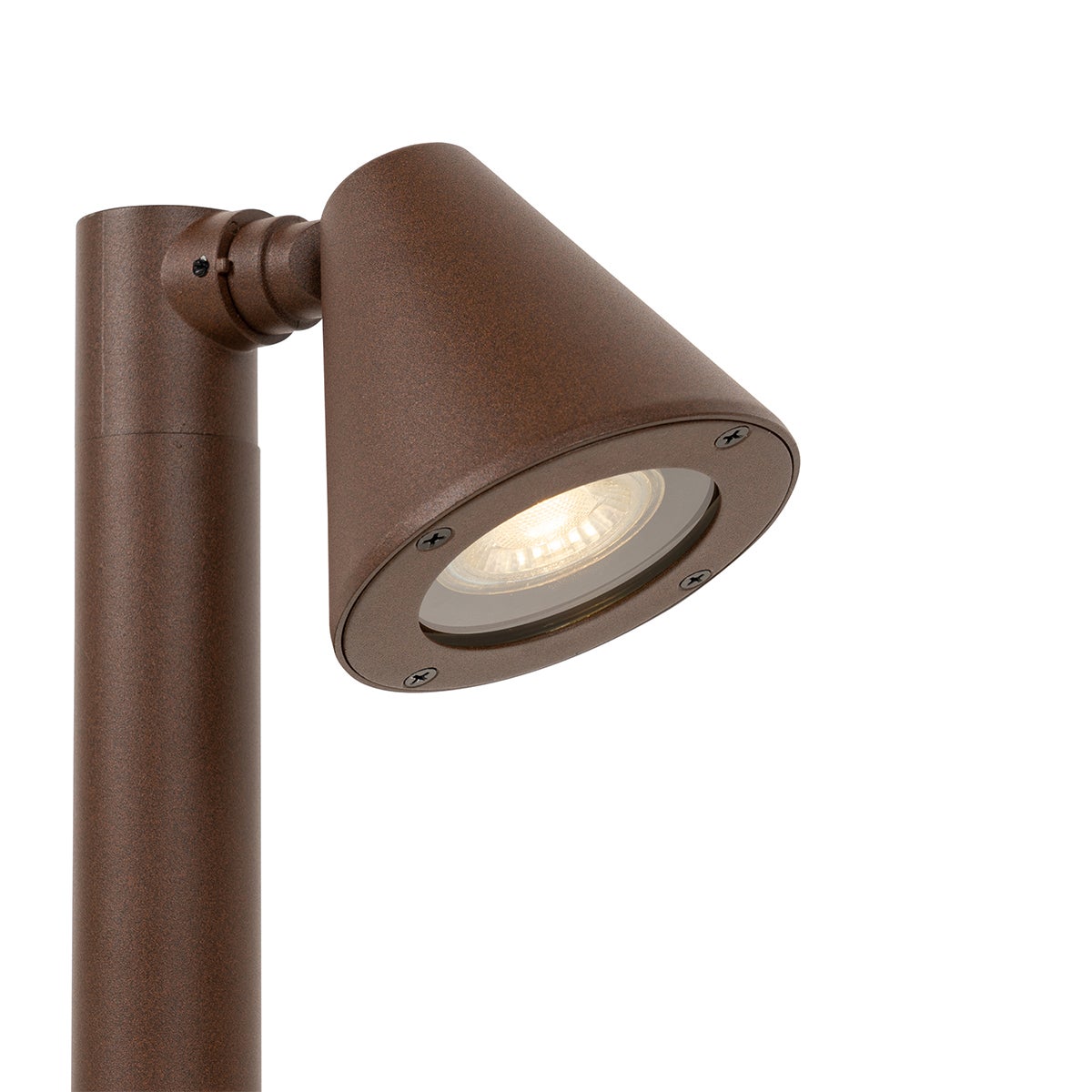 Moderne buitenpaal, roestbruin, 30 cm, IP44, verstelbaar - Ciara