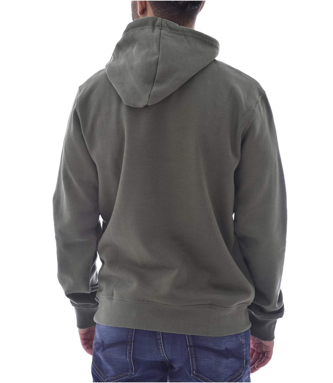 Sweat à capuche molletonné à gros logo  -  Kaporal - Homme