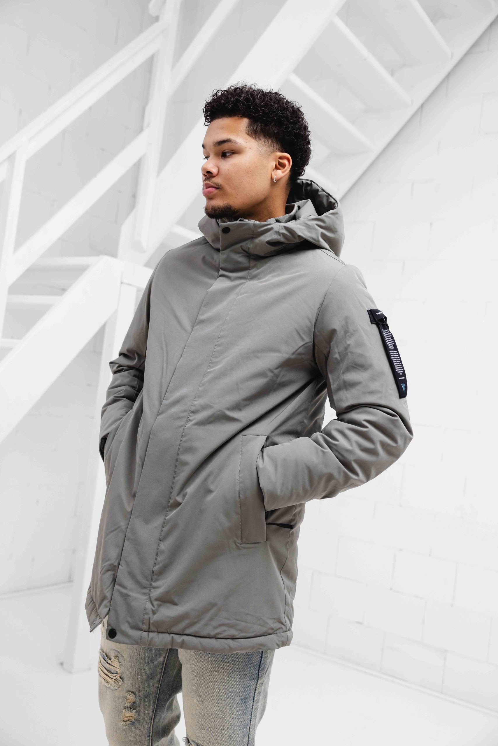 Pure Path Parka Winterjas Heren Groen