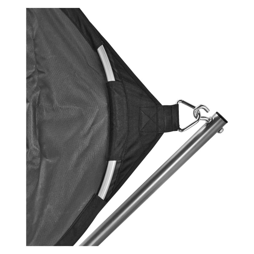 Hengekøye med stativ 261x85x101 cm