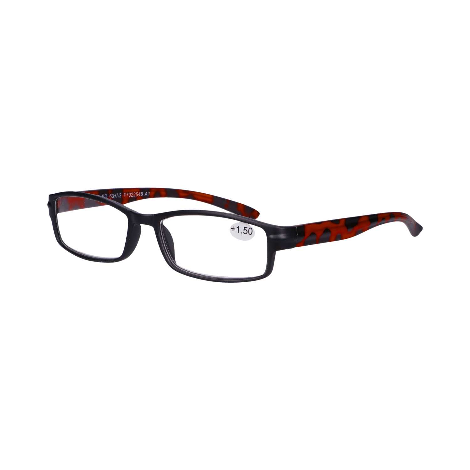Star Optic Lesehilfe MD8 aus Kunststoff +1,5 Dioptrien schwarz/braun matt