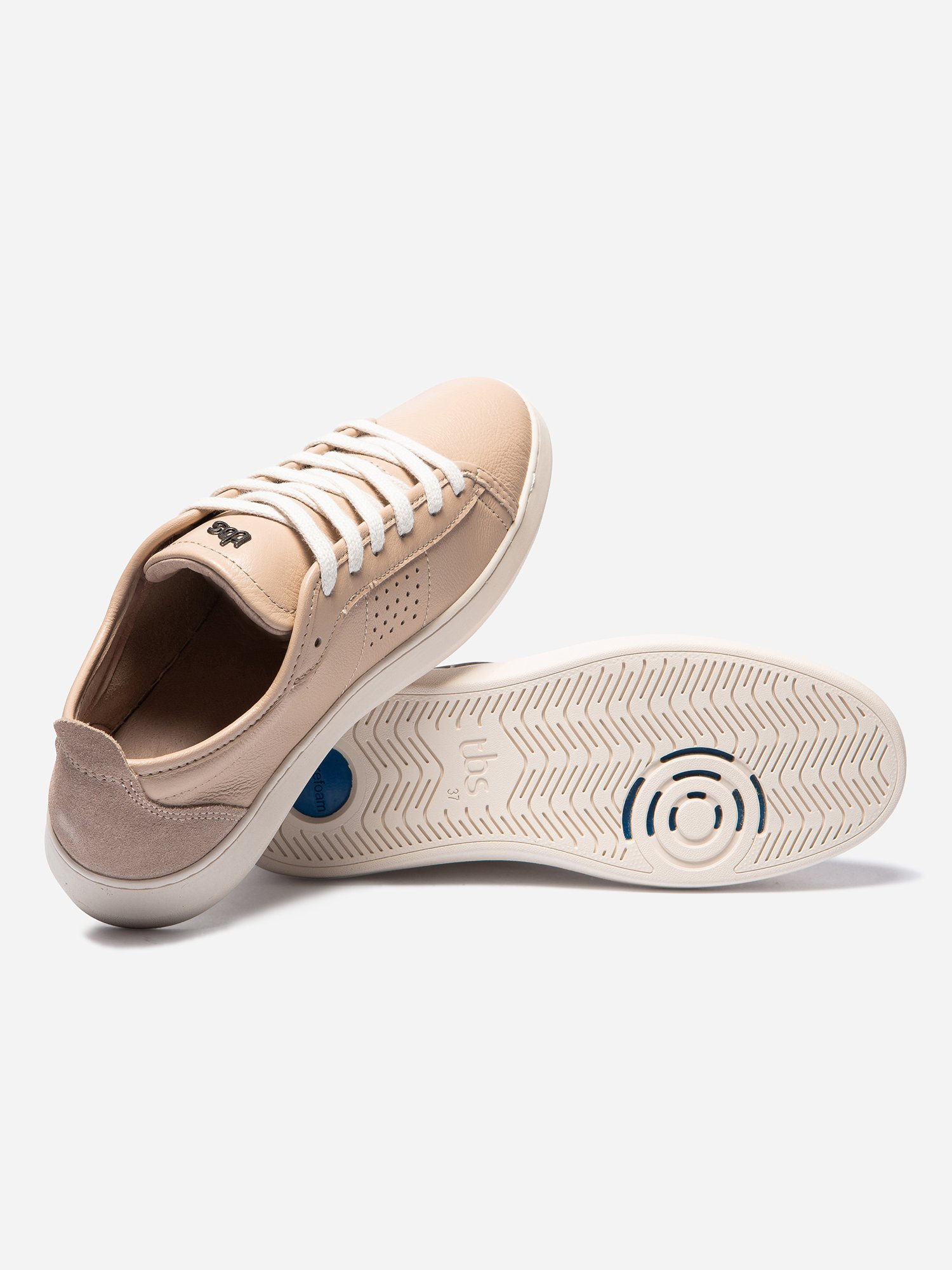 Tennis Femme Confort Purefoam En Cuir Blush