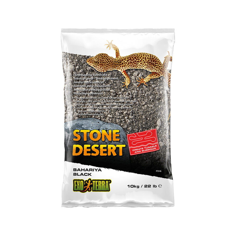 Exo Terra Stone Desert Substraat Bahariya Black