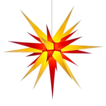 Herrnhuter Innenstern i8 gelb/rot, 80cm, ohne Kabel