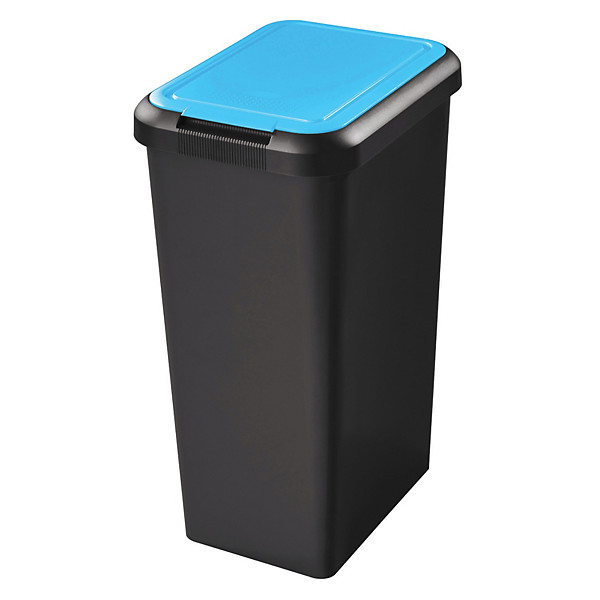 Poubelle de tri sélectif Touch & Lift 45L Bleu