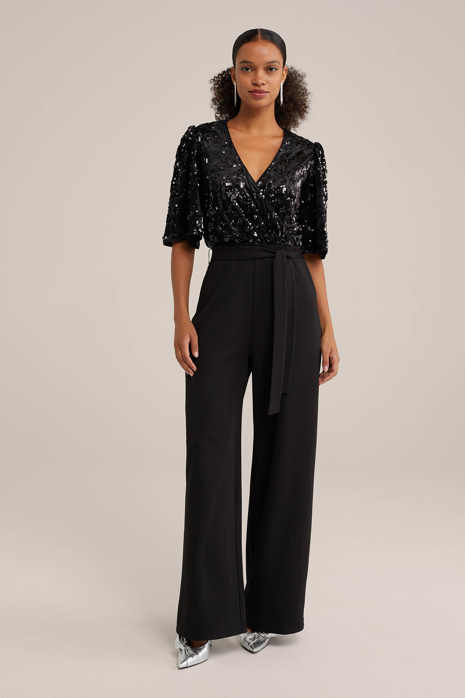 WE Fashion jumpsuit zwart