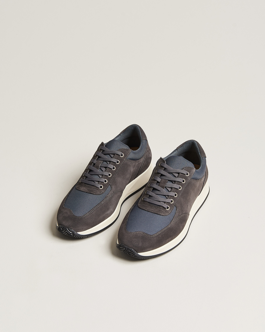 Myrqvist Stensund Running Sneaker Dark Grey Suede