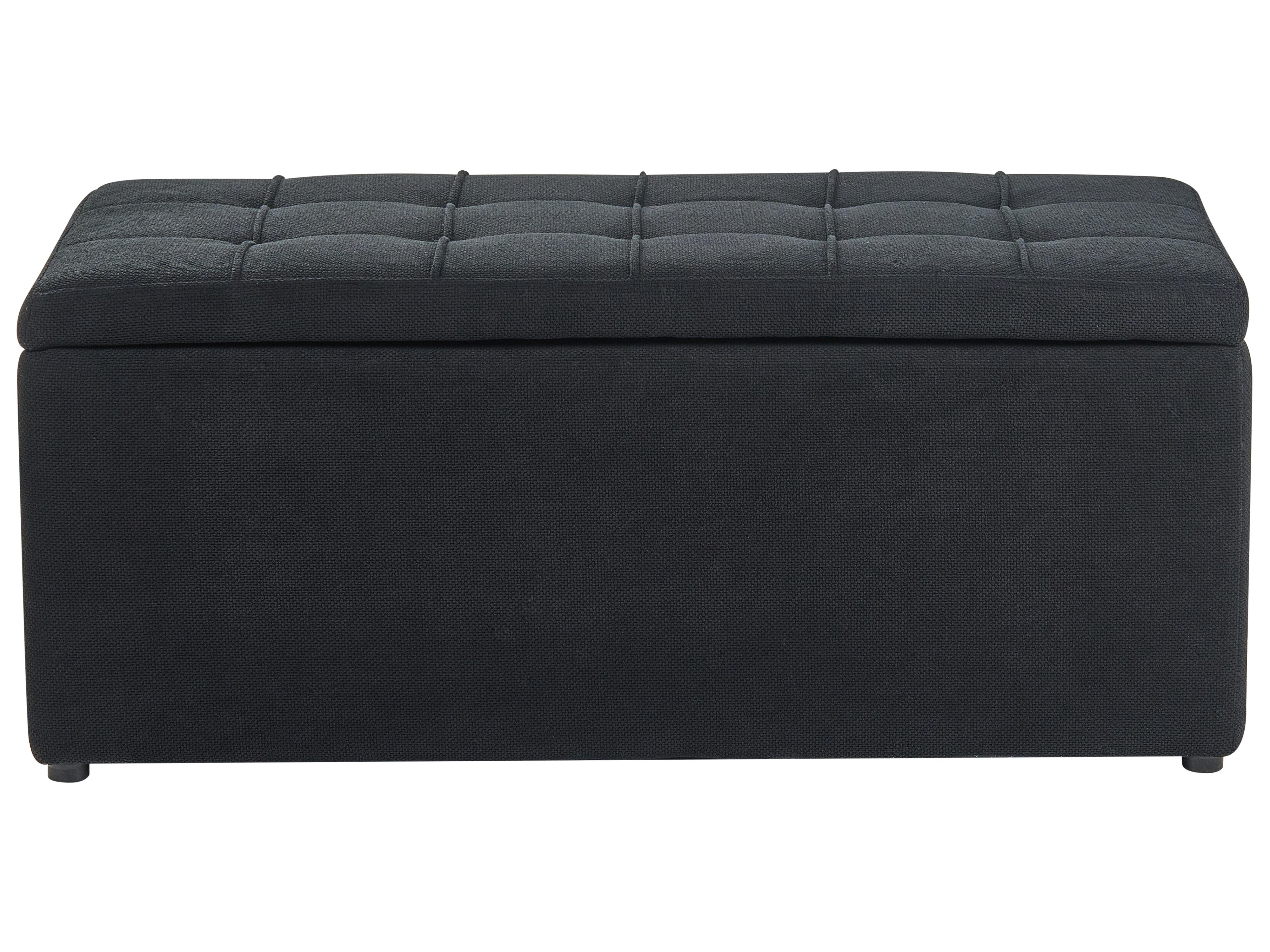 Opbergpoef OREM Stof 100 cm 40 cm Zwart