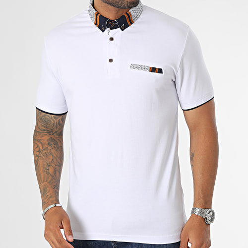 Polo Manches Courtes Blanc