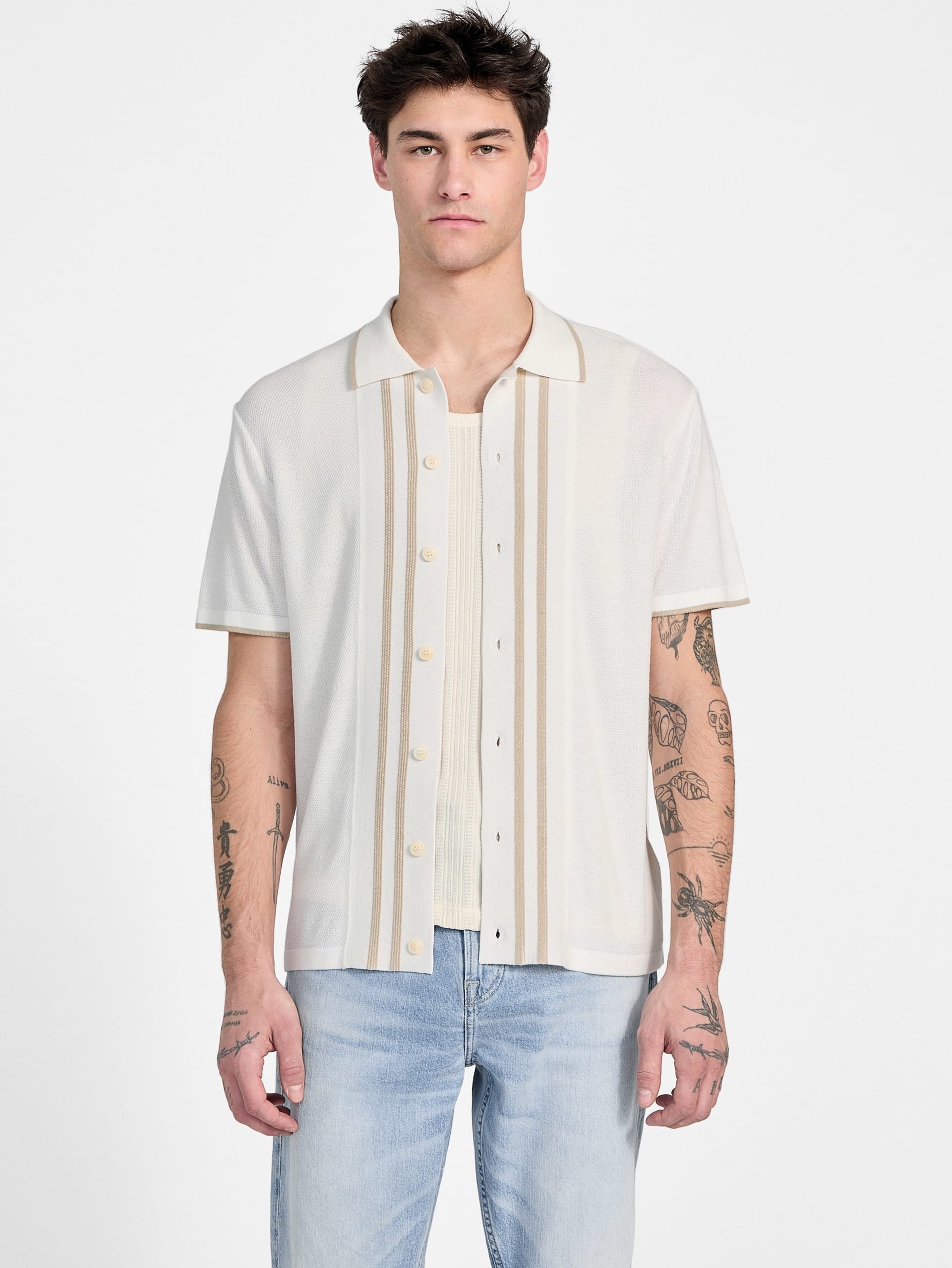 Camisa de malha listrada Eco Tyler