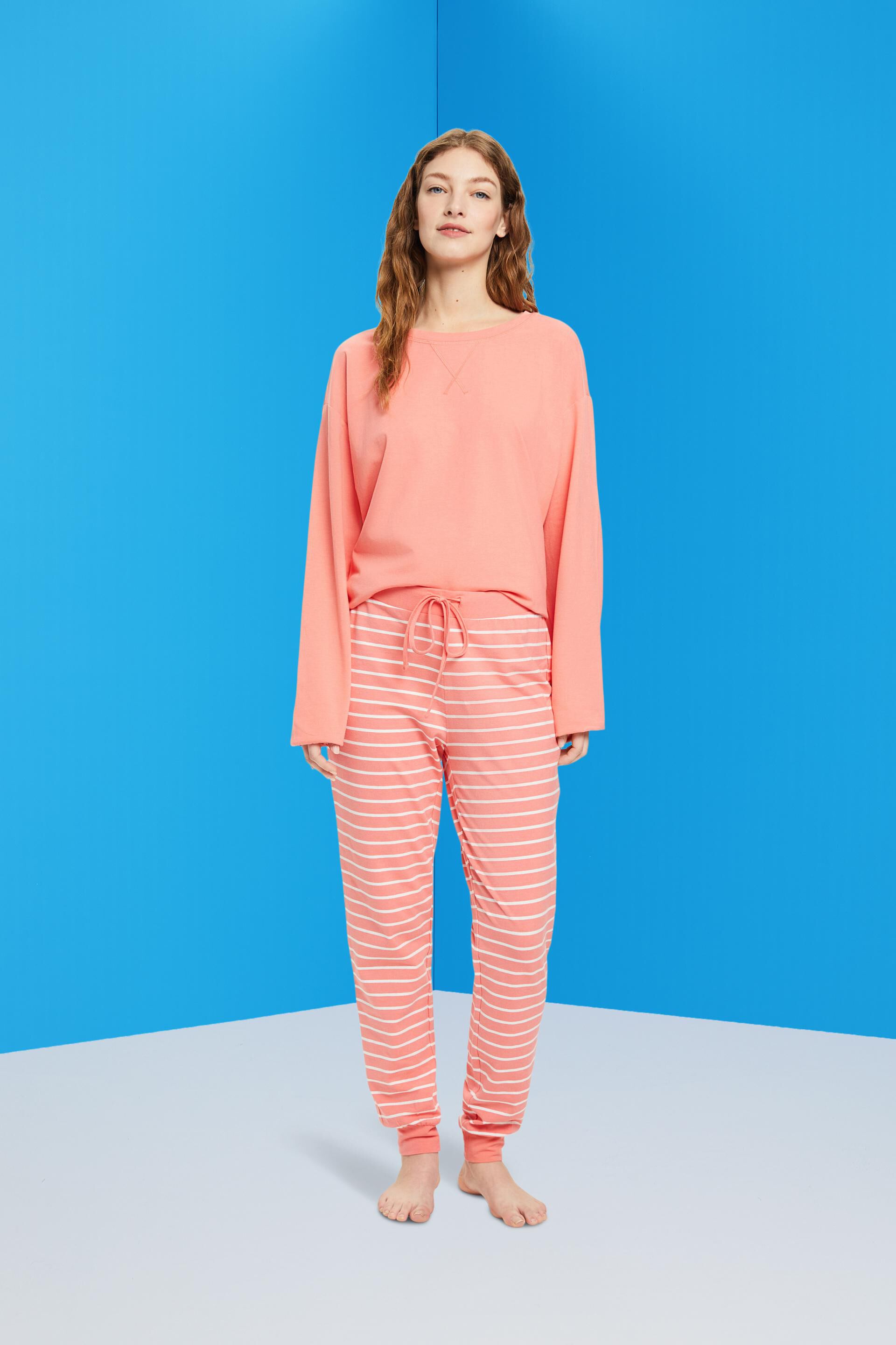 Pantalon en jersey rayé