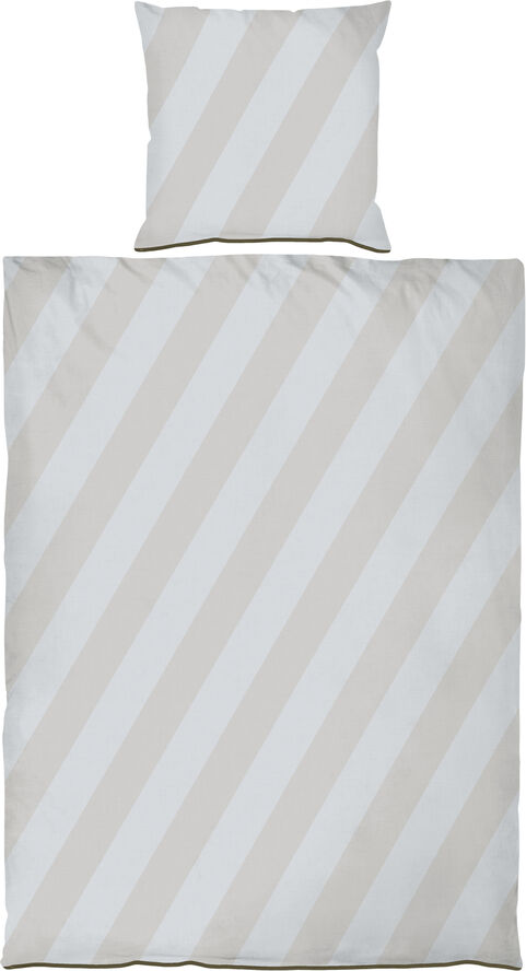 Mette Ditmer DIAGONAL bed set Light grey , sand