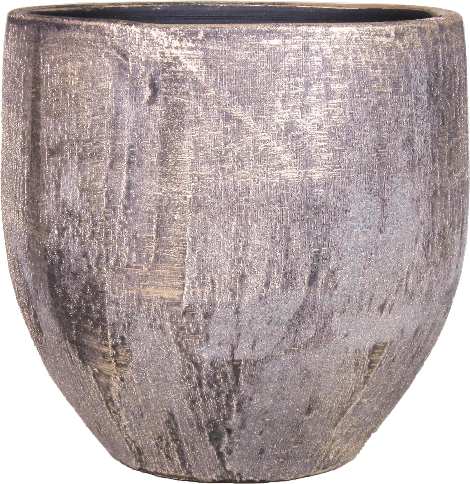 Bela Arte bloempot Madeira goud / grijs D 17 H 16 cm