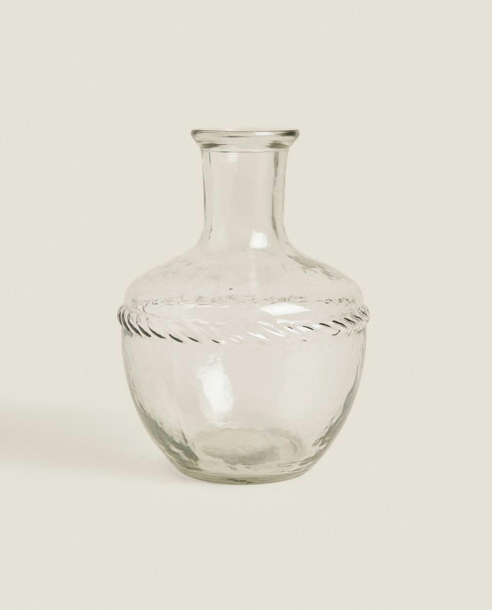 VASO DE GARRAFA DE VIDRO