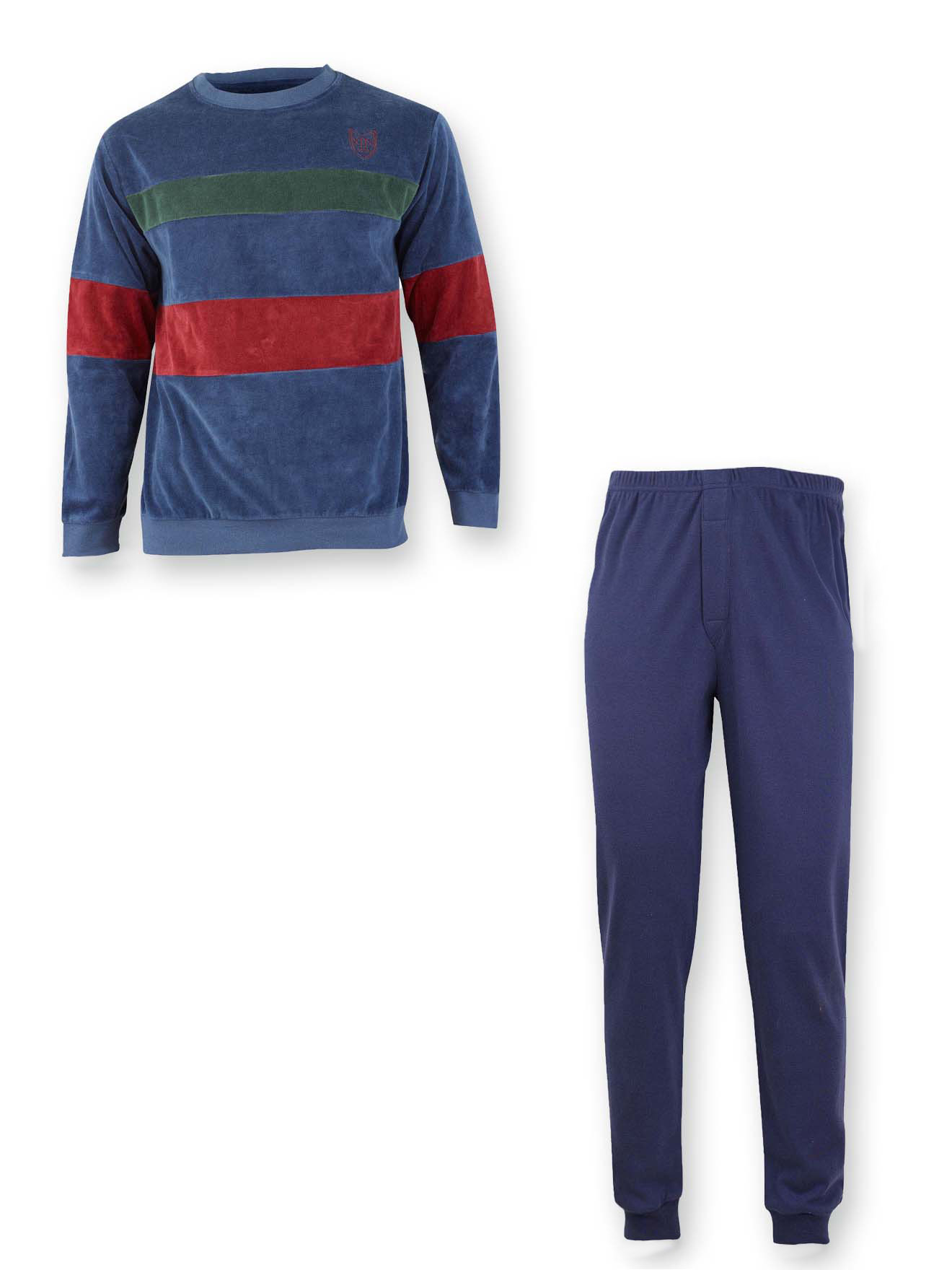 Pyjama forme jogging en velours
