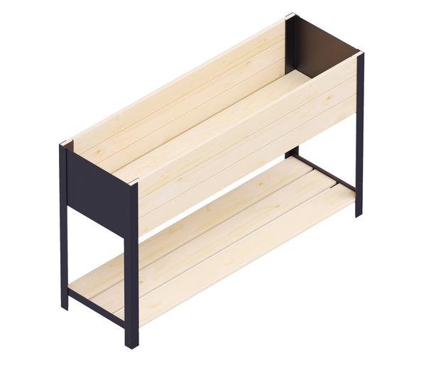 Upyard Holz-Pflanzkasten ModernBox mit Ablage,