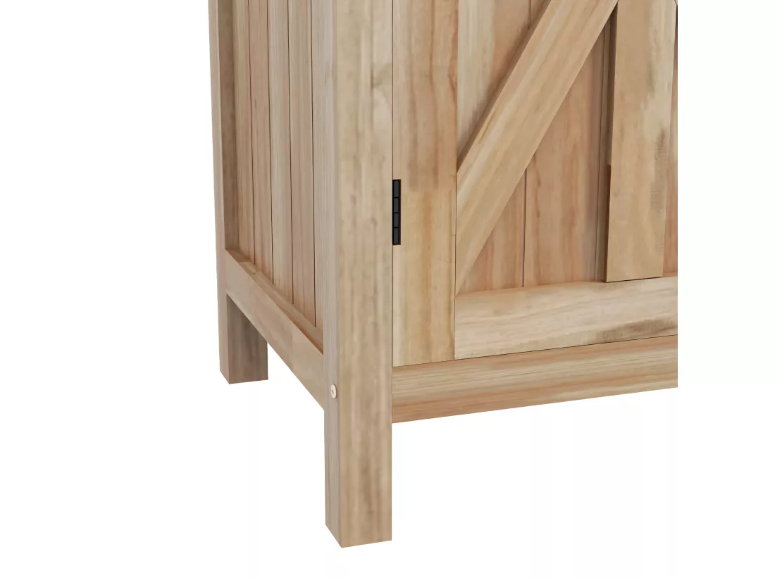 Table de rempotage armoire de jardin 2 en 1 bois sapin acier