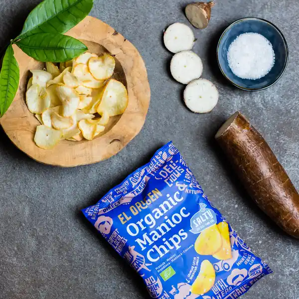 Bio Maniok Chips mit Meersalz