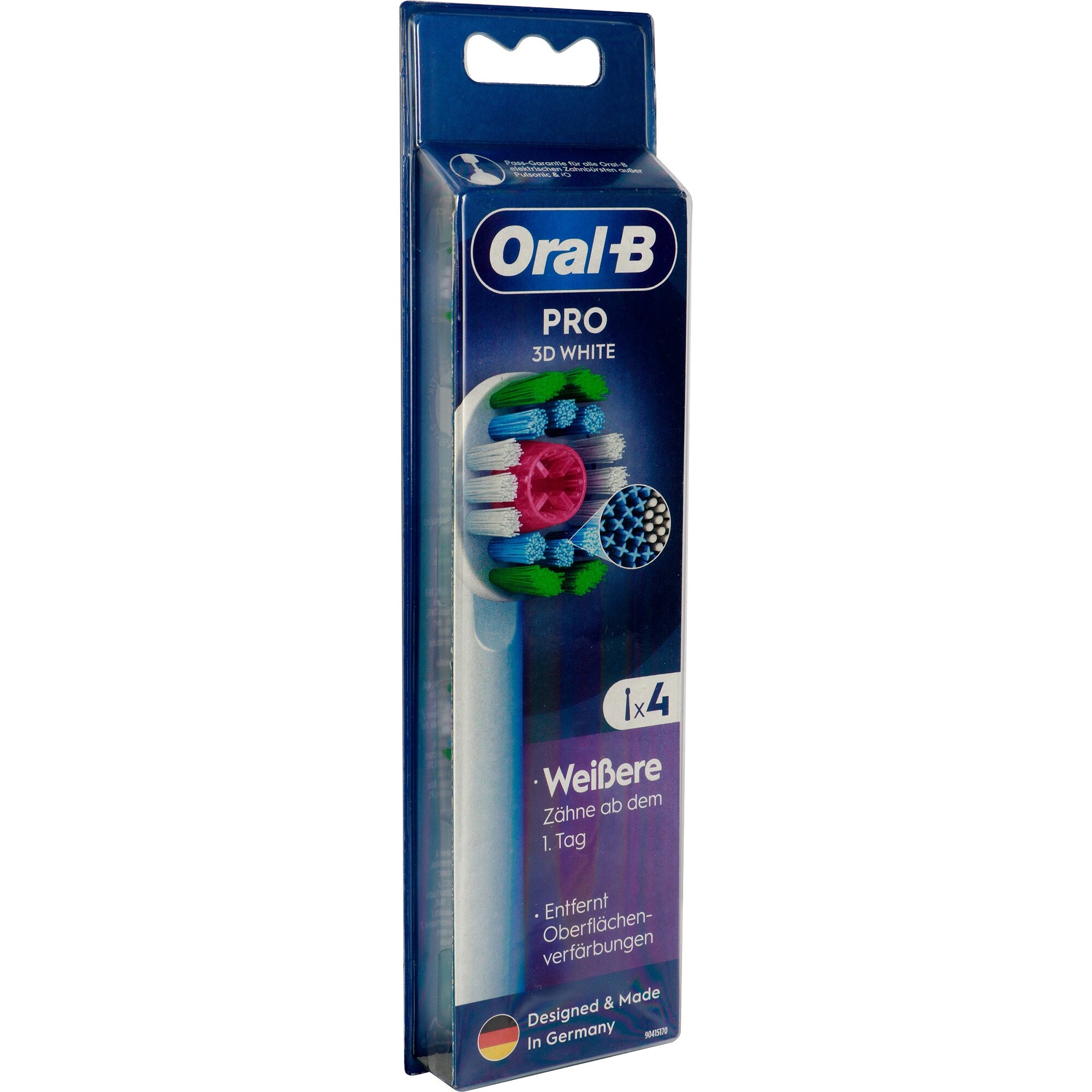 Braun Aufsteckbürste Oral-B Pro 3D White Aufsteckbürsten 4er