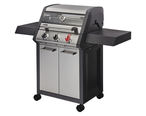 Enders Monroe Prox 3 S Turbo 3-pits gasgrill, 57 x 136 x 118,5 cm, roestvrij staal, inclusief uitneembare vetopvangbak