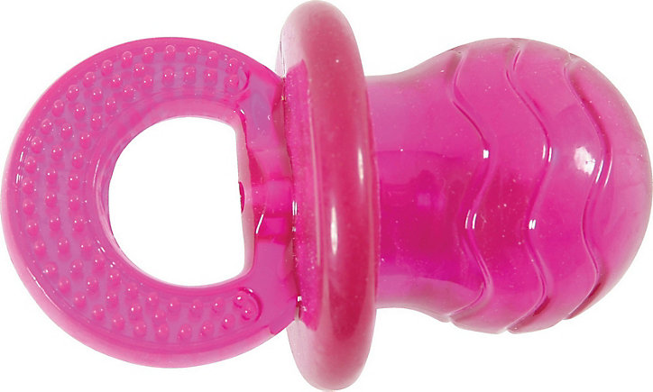 Jouet TPR Zolux Tétine pop 7,5cm rose framboise