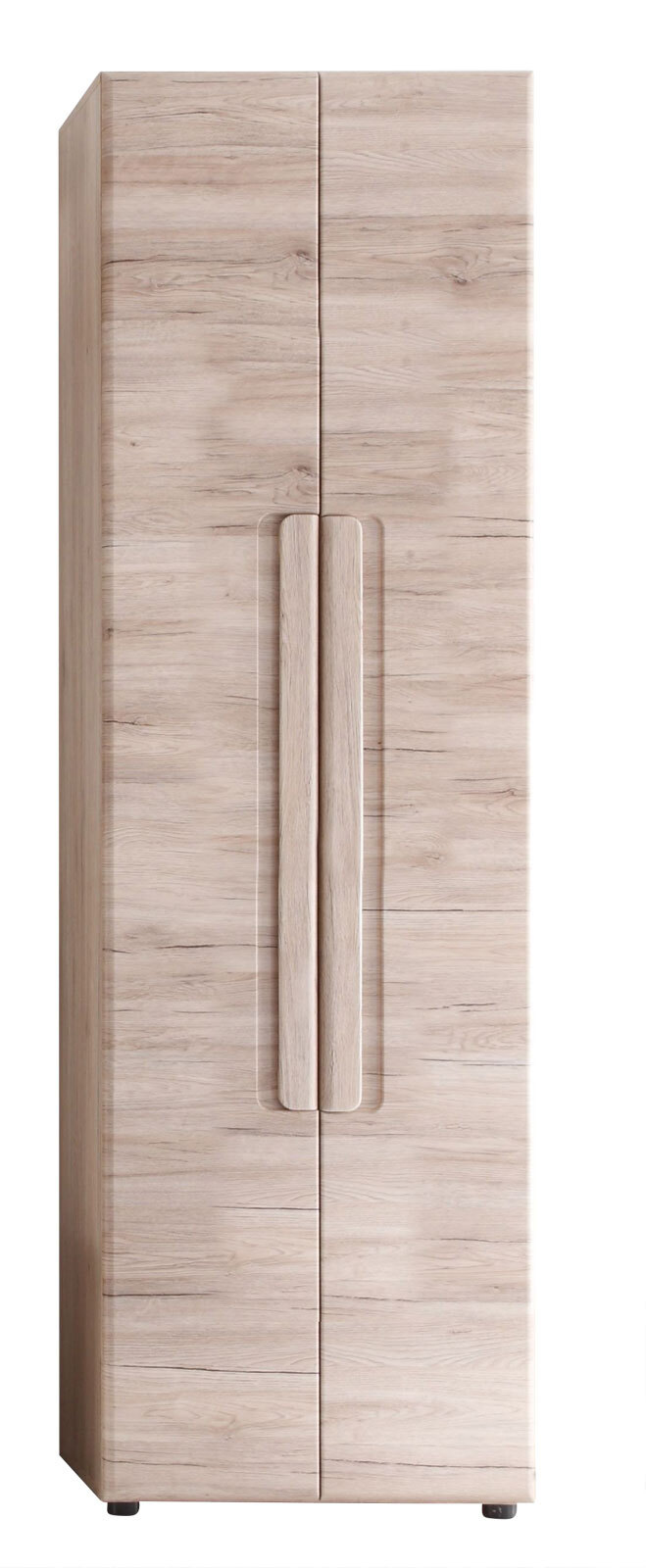 Garderobenschrank Malea San Remo Eiche hell Nachbildungca. 60 x 191 x 38 cm