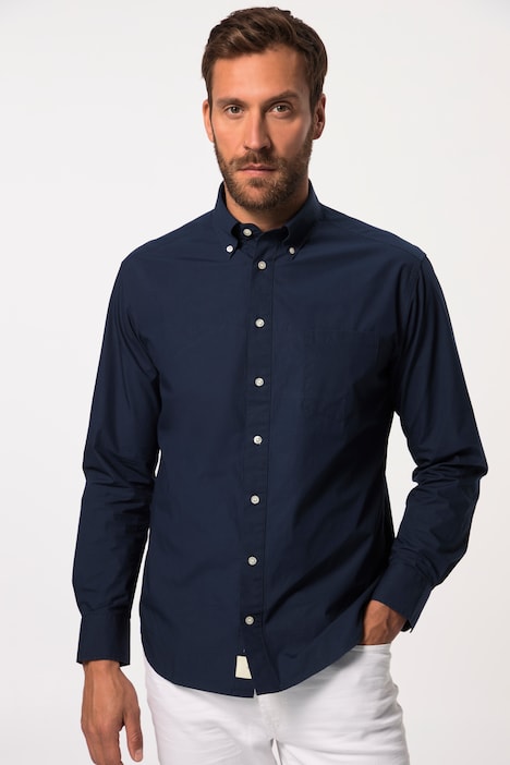 JP AWARE Hemd, Langarm, Buttondown-Kragen, GOTS zertifizierte Biobaumwolle