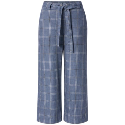 Damenhose kariert, Hellblau