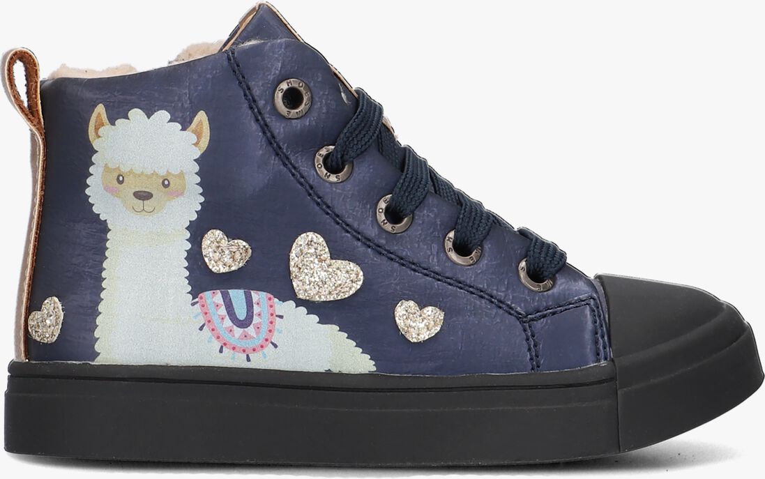 SHOESME blauwe shoesme hoge sneaker sh23w020