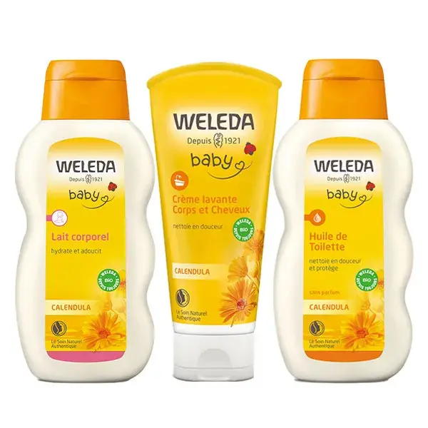 Rotina de Calêndula para Bebês Weleda
