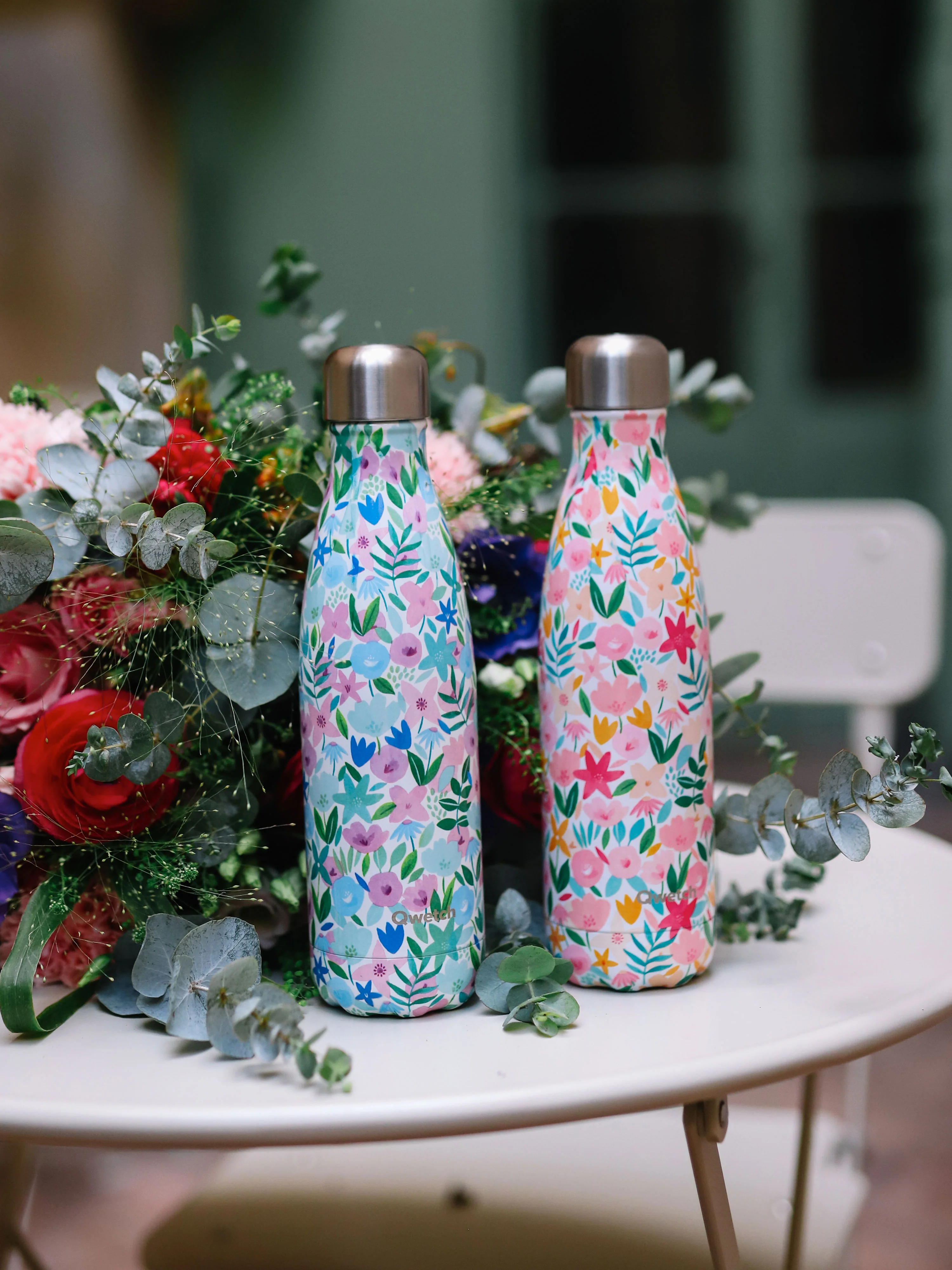 Bouteille Isotherme Originals Flora Bleu - Qwetch
