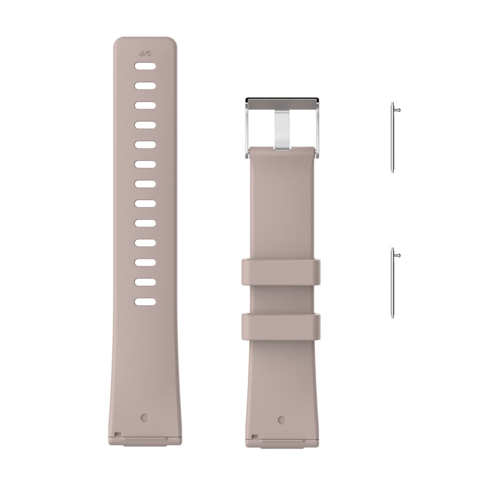 Fitbit Versa / Versa 2 / Versa Lite Sport Armband aus Silikon (Grösse S) - Beige