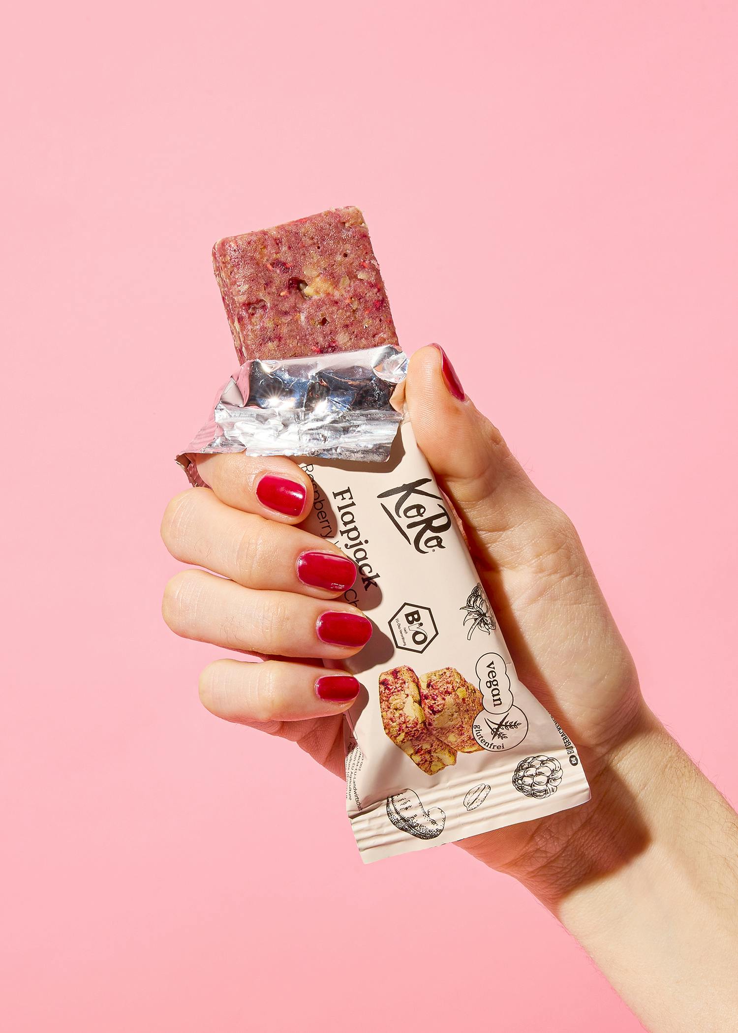 Bio Flapjack Raspberry White Choc 60 g