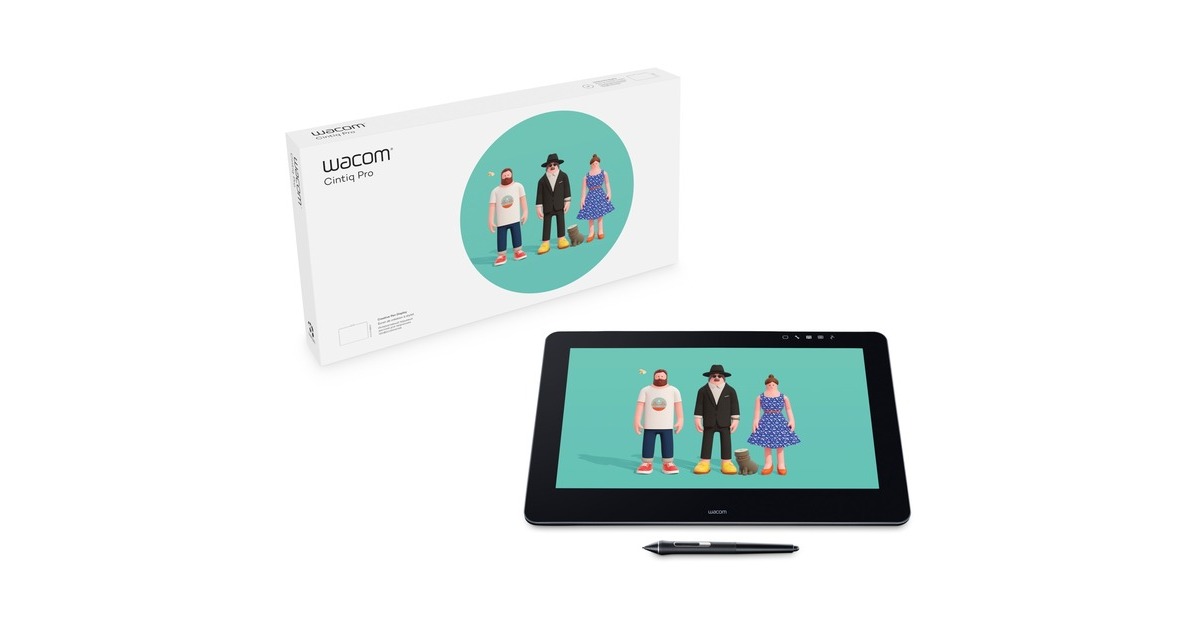 WacomCintiq Pro 16 UHD tekentablet  (Zwart, Incl. Wacom Link Plus)