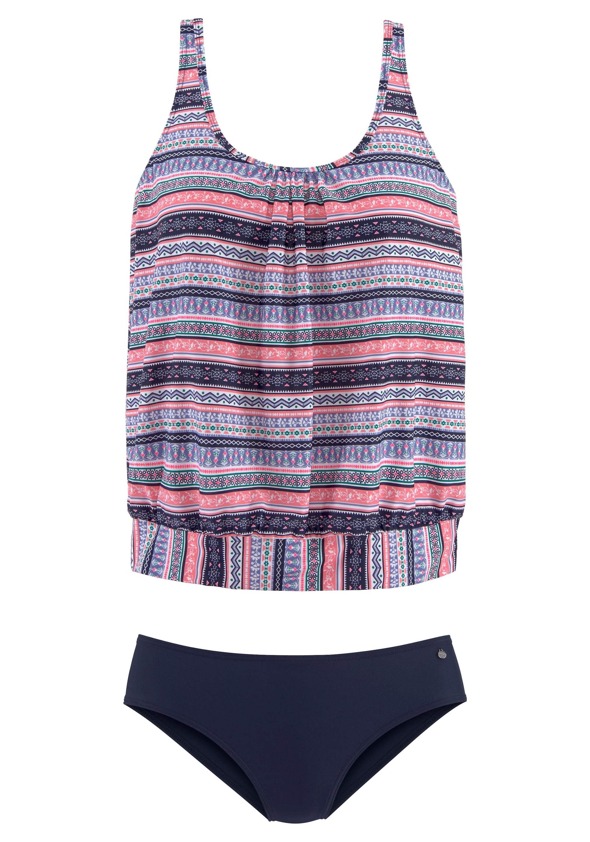 s.Oliver Oversize-Tankini , mit schönem Bordürendruck