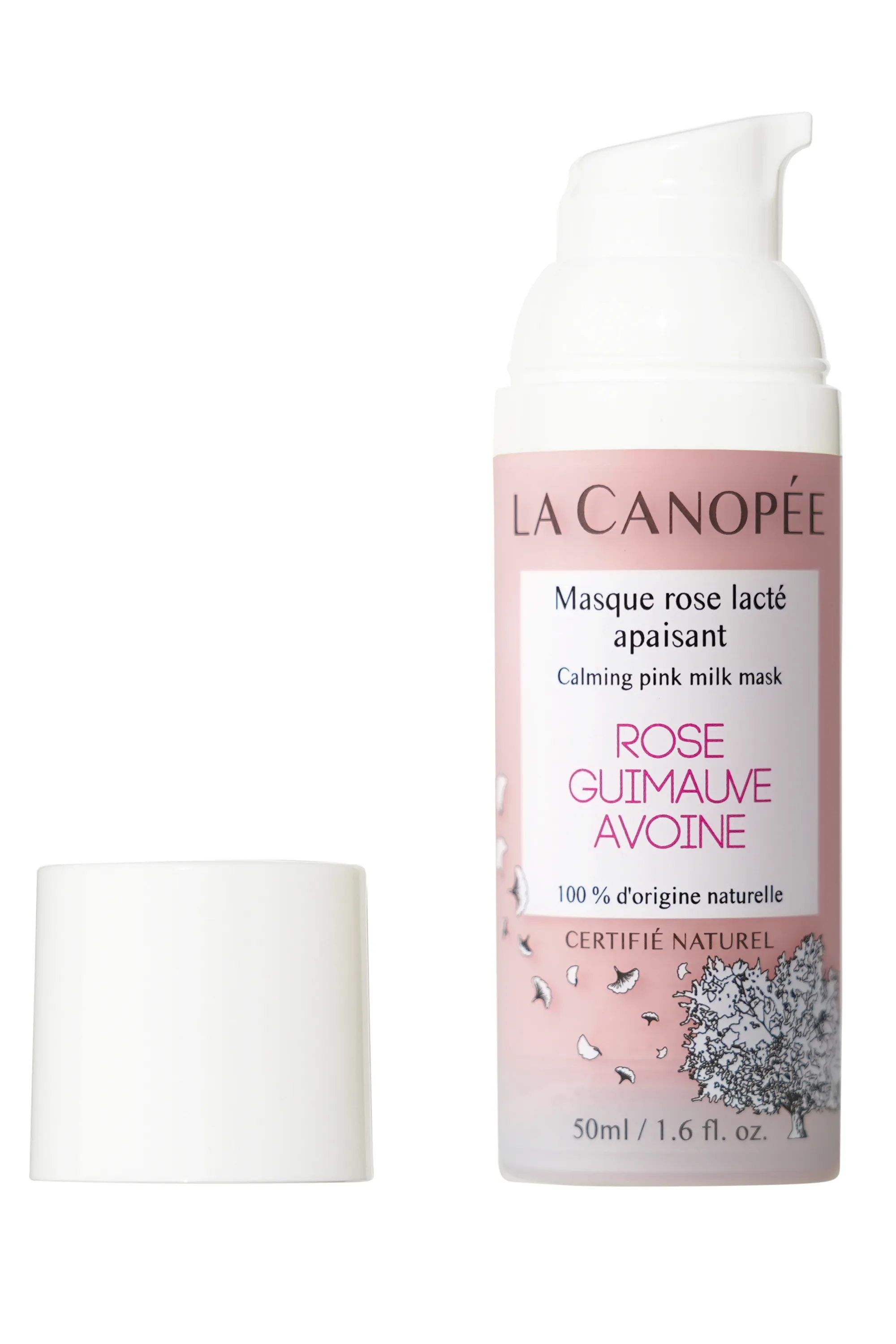 La Canopée Masque rose lacté apaisant visage-50 ml