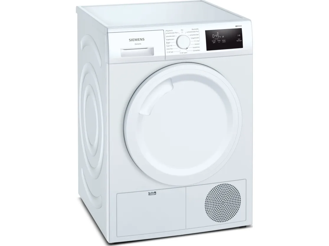 Siemens iQ300 WT43H003 - Tørremaskine - højde: 85 cm - frontbetjening - hvid