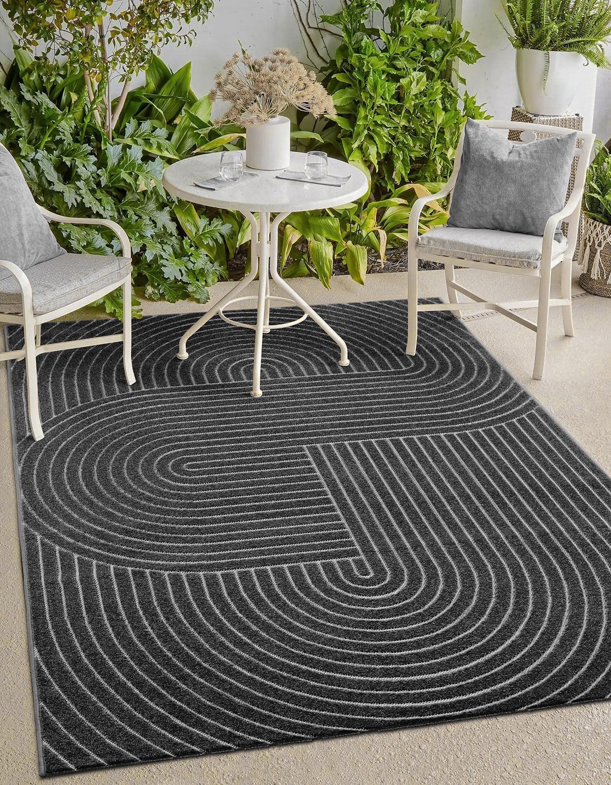 the carpet Teppich »Santo Plus« rechteckig 5 mm Höhe Plus moderner robuster In und Outdoor Teppich