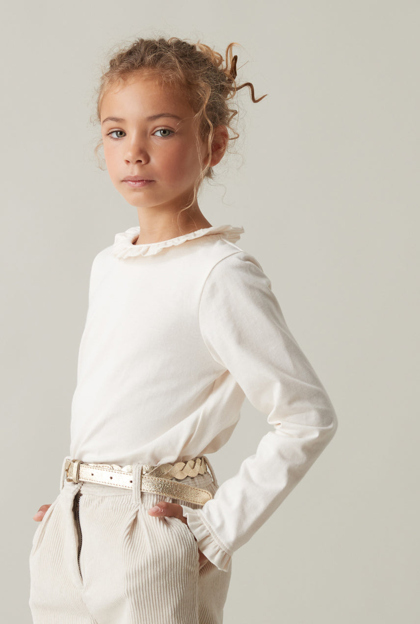 T-shirt Fille col montant - Coton bio