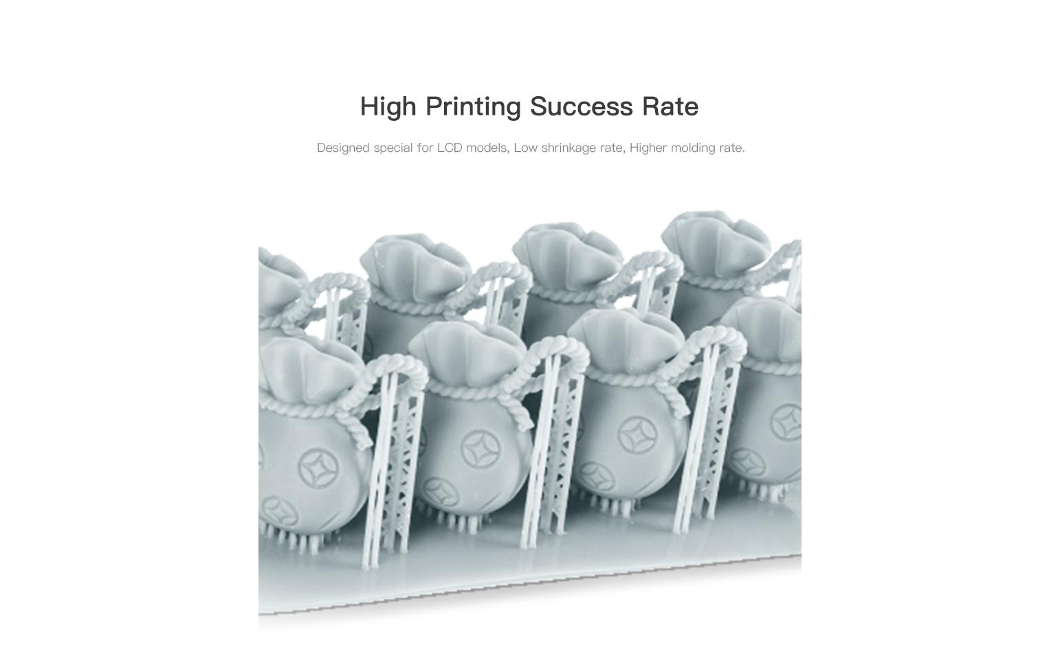 Resin Plus 1 kg, GrauUV Resin für DLP / SLA 3D Drucker